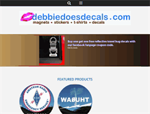 Tablet Screenshot of debbiedoesdecals.com